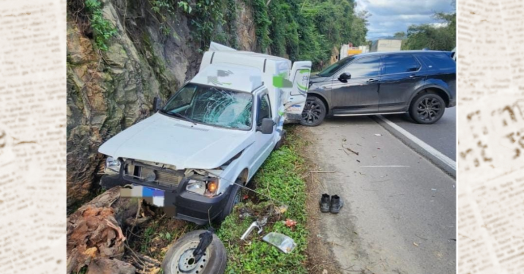 Colisão traseira deixa um ferido na BR-470, em Ibirama, no Alto Vale do Itajaí