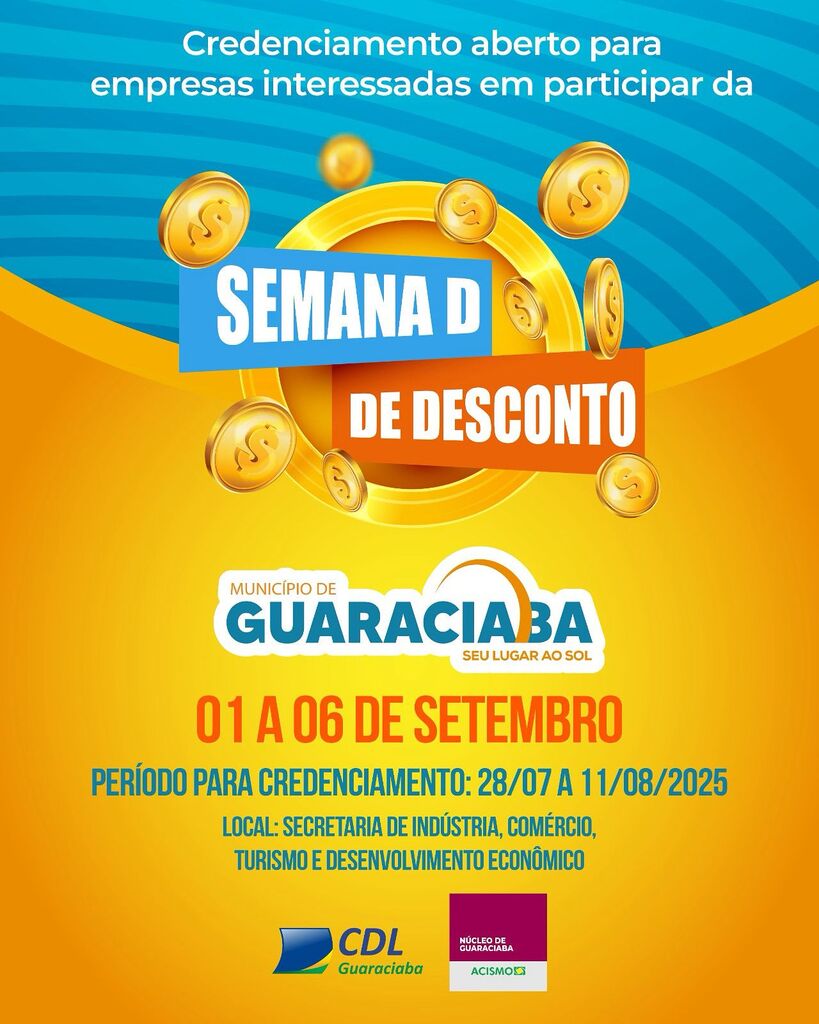 Secretaria de Indústria e Comércio promoverá Semana D de Descontos