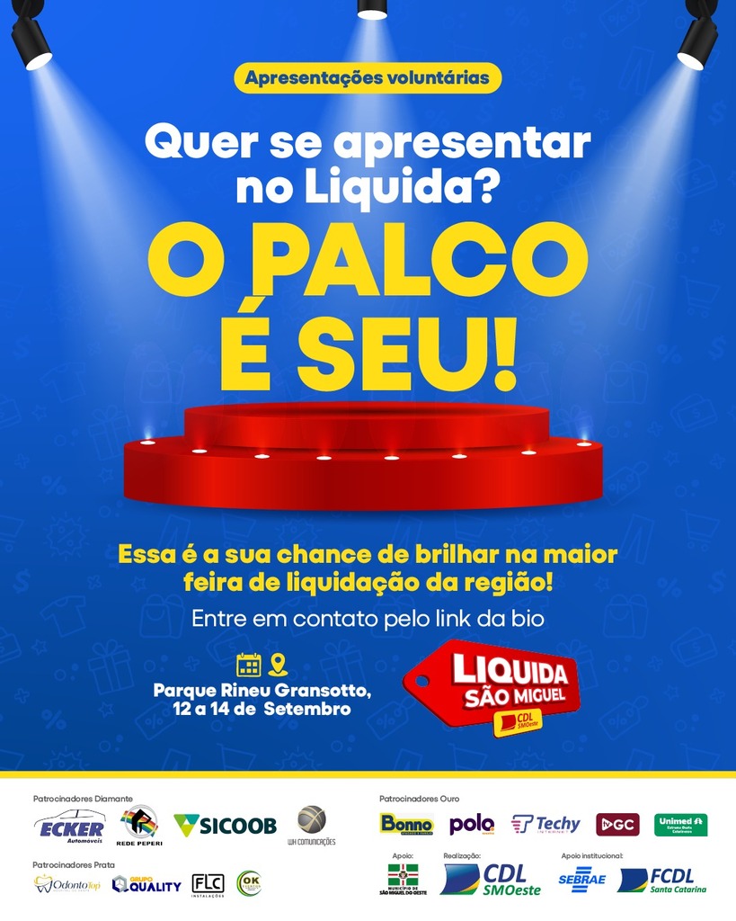 Inscrições abertas para se apresentar no palco do Liquida São Miguel