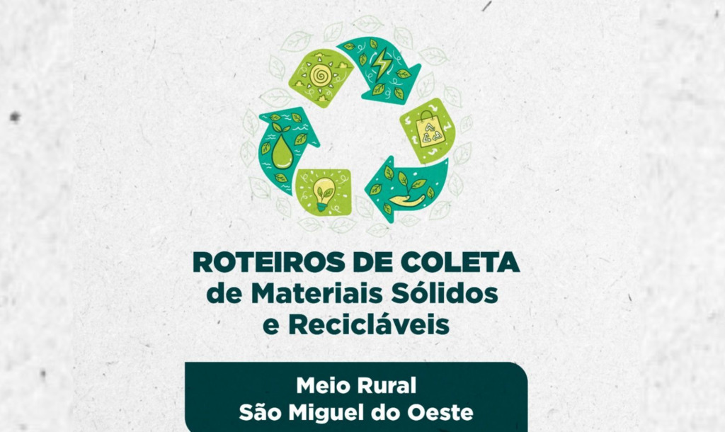 Coleta de Materiais Sólidos e Recicláveis no Meio Rural será na próxima semana
