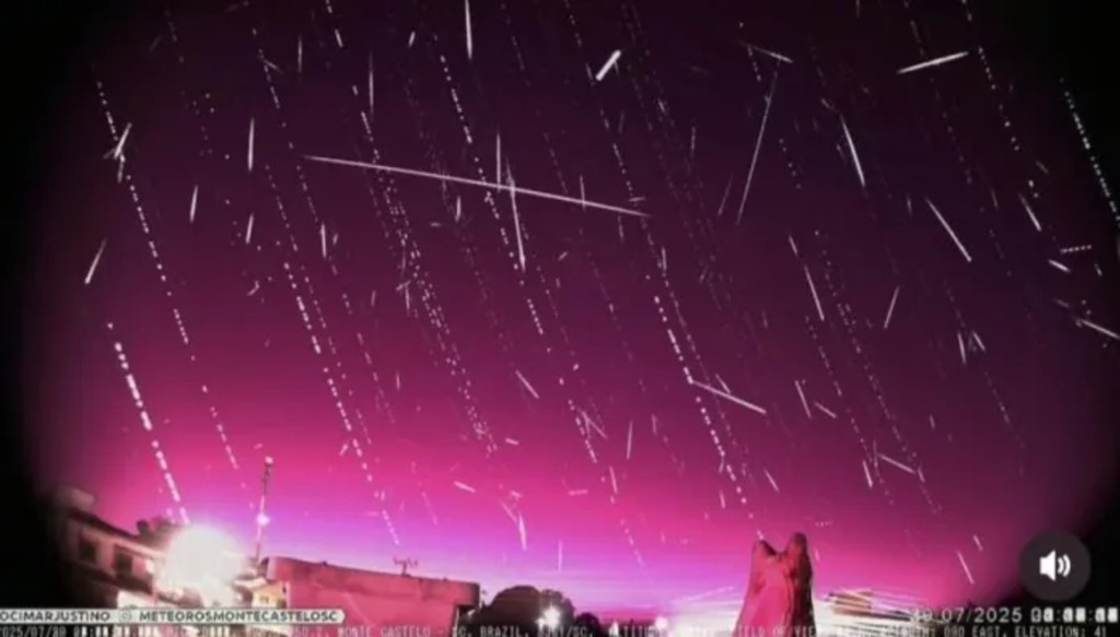 Chuva de 800 meteoros ilumina céu em cidade de Santa Catarina