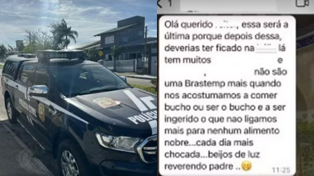Imagem reprodução redes sociais - Imbitubense é investigada por perseguir e difamar padre há mais de um ano após rejeição amorosa