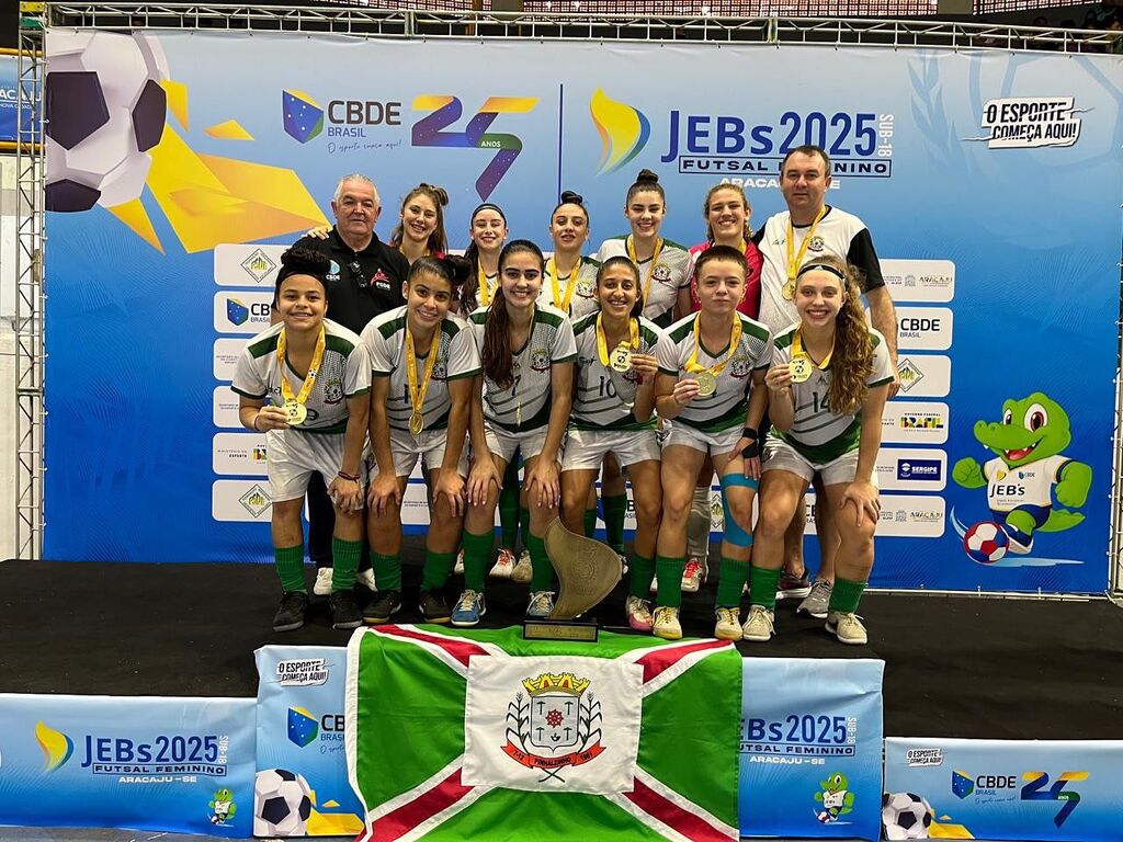 SC conquista o título do campeonato brasileiro escolar de futsal feminino