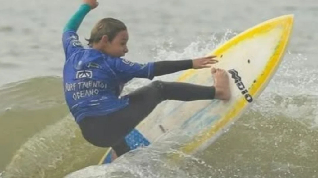 Imagem reprodução redes sociais - @marciodavid - Imbitubense, Gabrielzinho vence 3° etapa do Circuito Catarinense de Surf