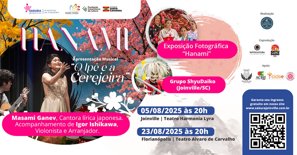Recital de cantora lírica japonesa lança festival Sakura Joinville 2025