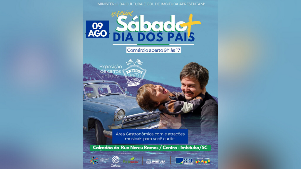 CDL Imbituba promove edição especial do Sábado Mais em homenagem ao Dia dos Pais