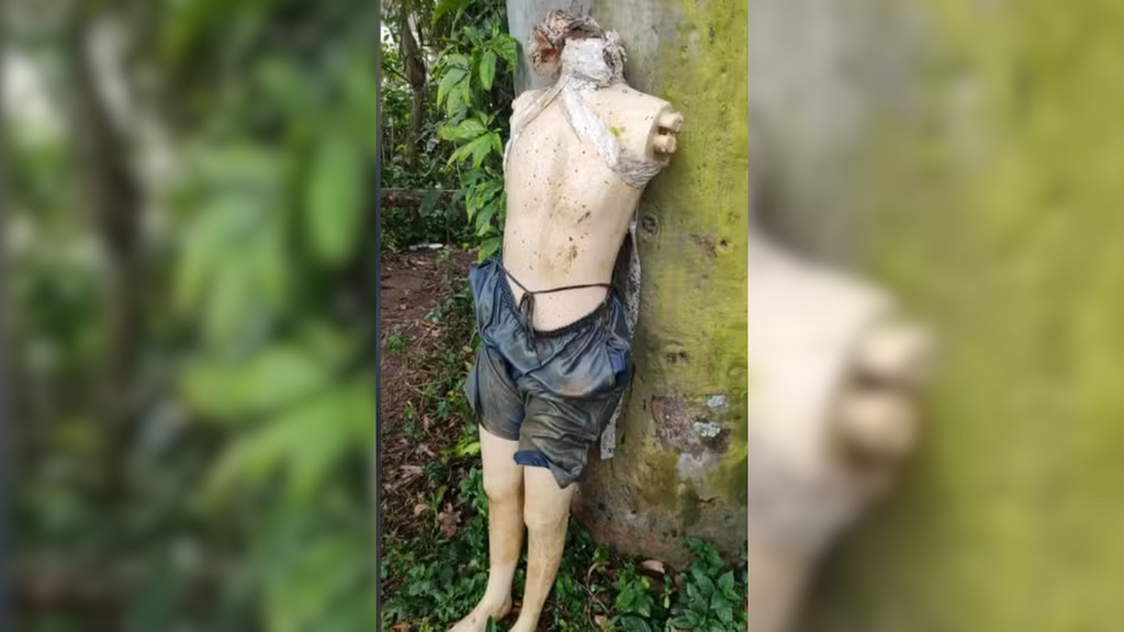 Imagem divulgação Corpo de Bombeiros - Bombeiros são acionados para retirar corpo de rio e se deparam com manequim