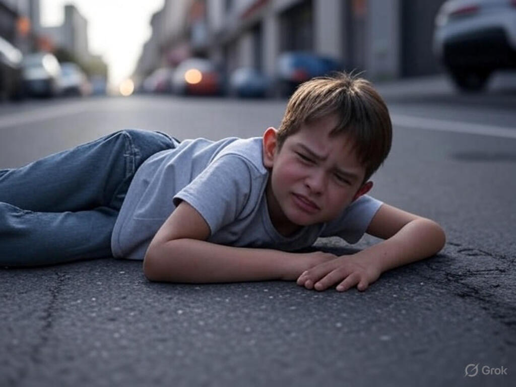 Menino de 12 anos é atropelado por motocicleta em Blumenau