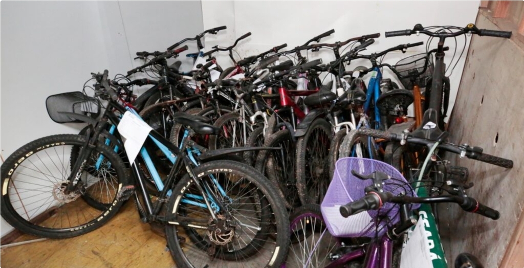 De quem são essas bicicletas? Guarda Municipal de Joinville quer encontrar os donos
