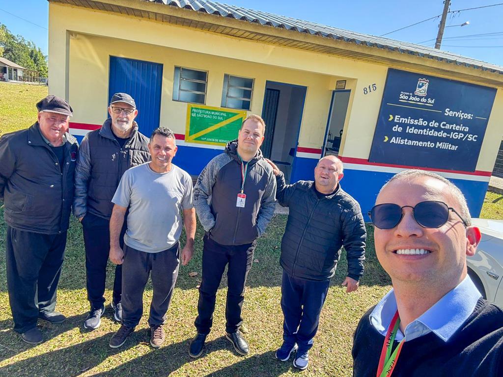 DEPUTADO MARCOS DA ROSA  VISITA LIDERANÇAS DO MUNICÍPIO DE SÃO JOÃO DO SUL