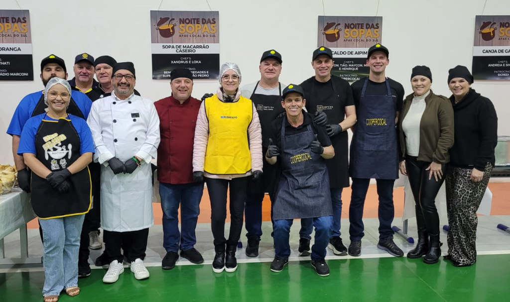 APAE celebra sucesso da Noite das Sopas com casa cheia em Cocal do Sul