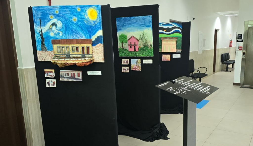 Paço Municipal de Morro da Fumaça recebe exposição artística de educandos da Apae fumacense