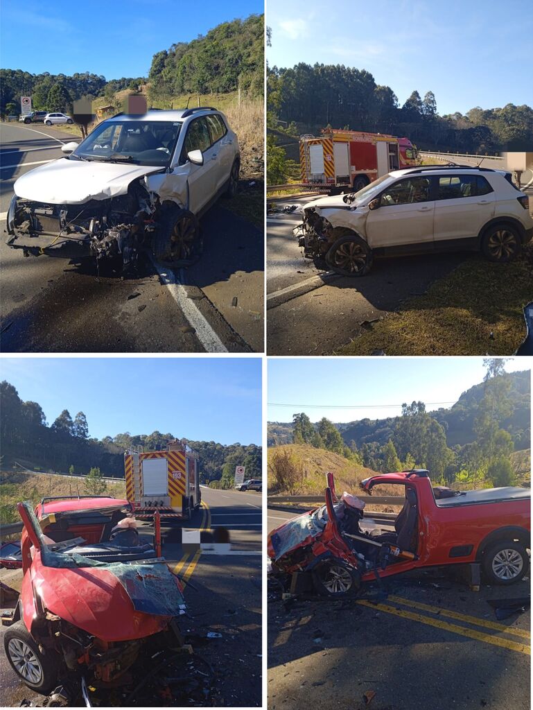 Grave colisão na SC-390 entre Ouro e Jaborá