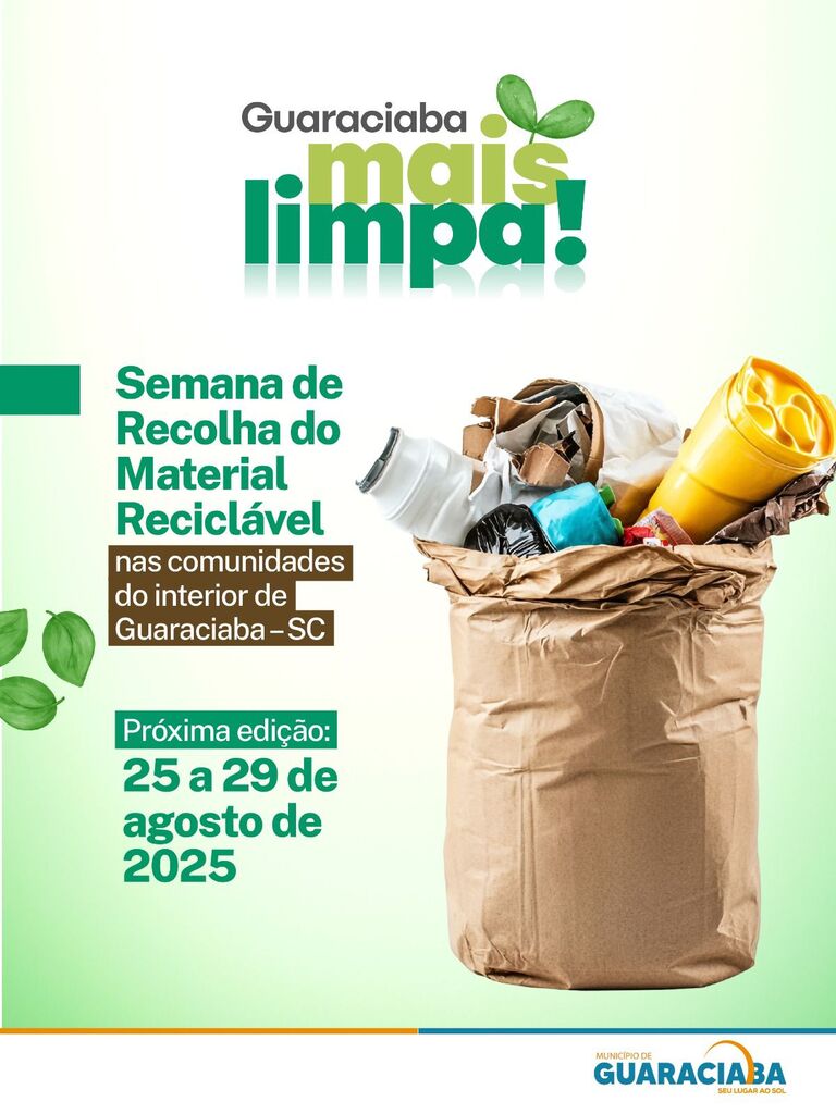 Secretaria programa nova recolha de material reciclável no interior
