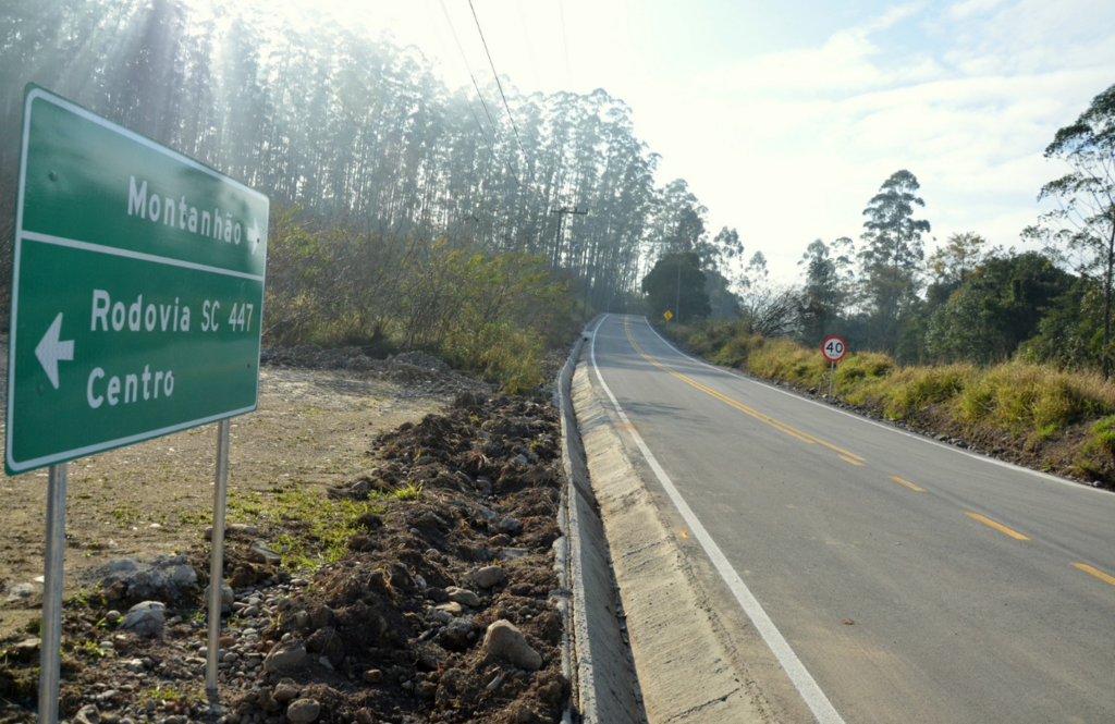 Obra de pavimentação asfáltica da Estrada Geral do Montanhão é concluída em Siderópolis