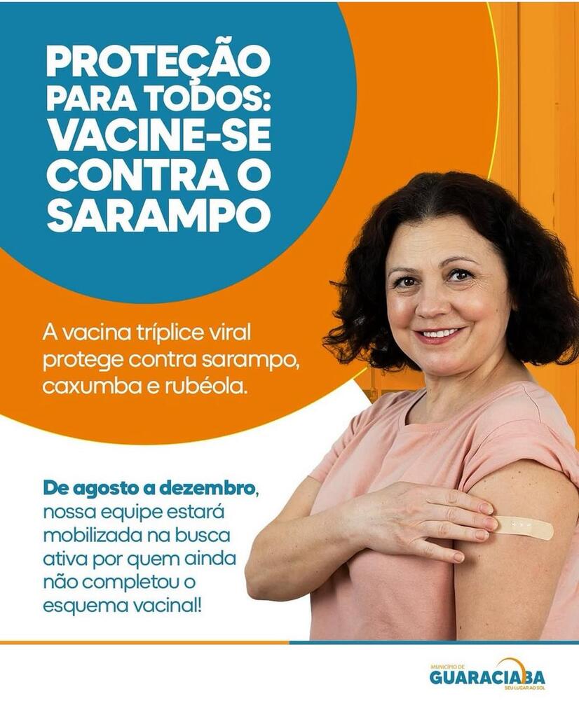 Secretaria inicia busca ativa para ampliar a cobertura vacinal contra o sarampo