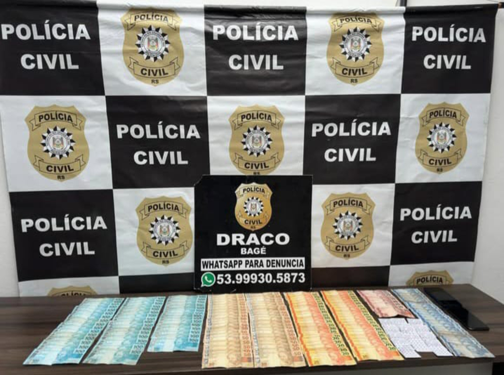 Policiais apreendem dinheiro usado em empréstimos de colombianos