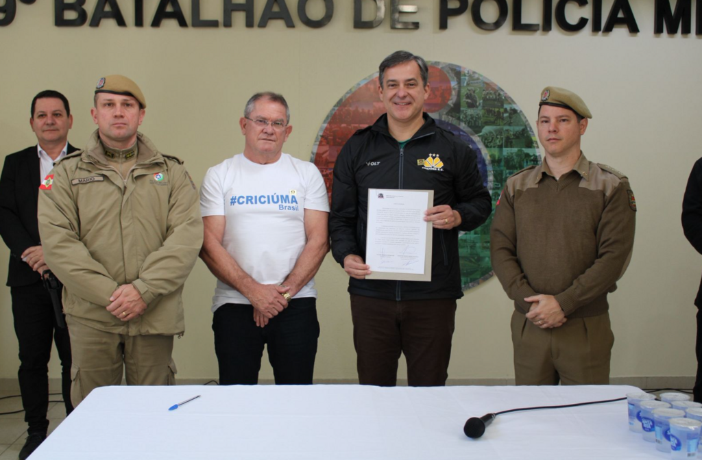 Governo de Criciúma amplia convênio com a Polícia Militar para intensificar ações de segurança no município