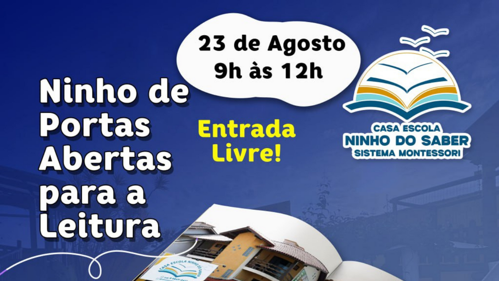 Escola Ninho do Saber realizará Feira de Livros