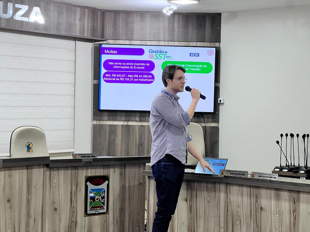 Palestra sobre Gestão em Saúde do Trabalhador reúne empresas e poder público em Otacílio Costa