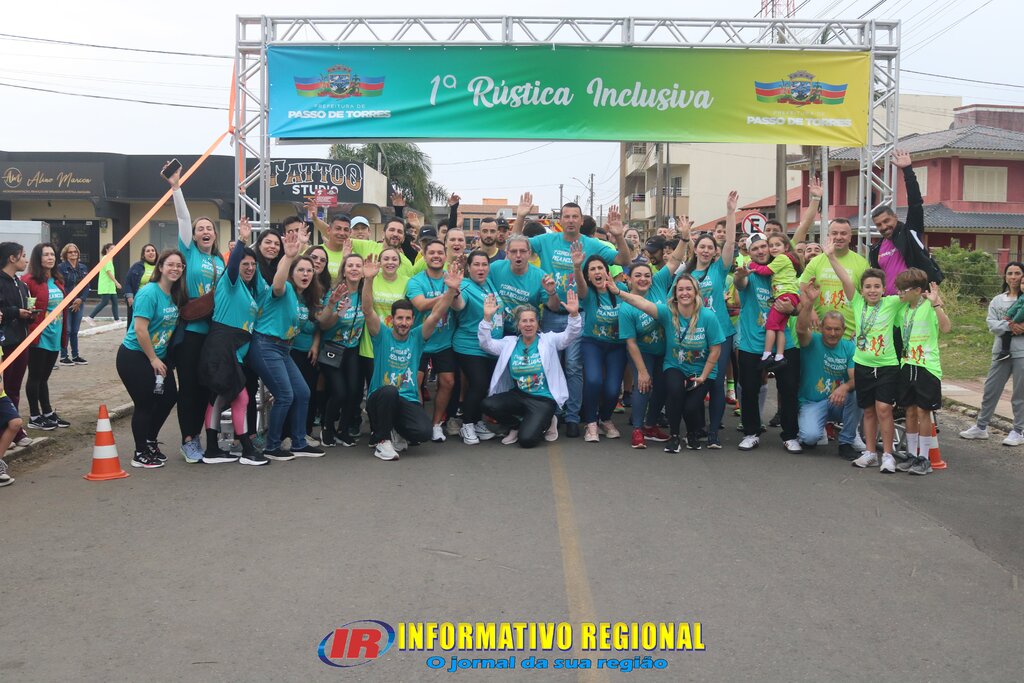 SUCESSO NA 1ª CORRIDA RÚSTICA DA INCLUSÃO EM PASSO DE TORRES