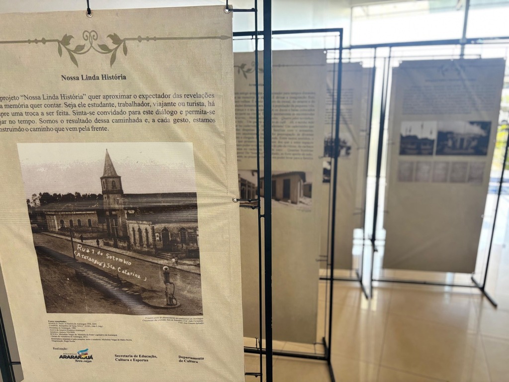 Exposição “Nossa Linda História” resgata memórias de Araranguá e pode ser conferida no Hall da Câmara