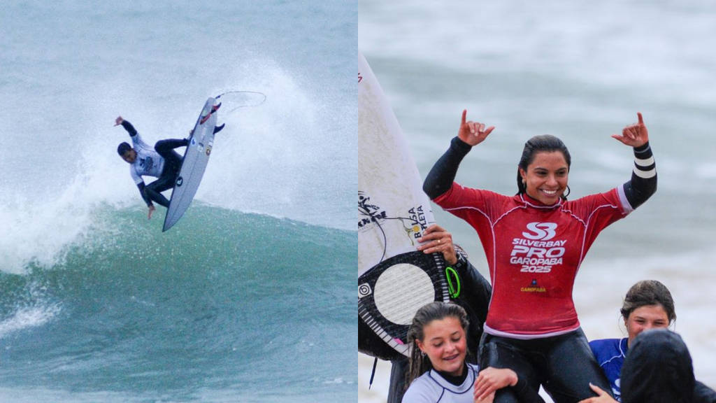 Fotos Alan Pedro - NSC Total - Yuri Gabryel e Tainá Hinckel vencem a 2ª etapa do Circuito Catarinense de Surf em Garopaba