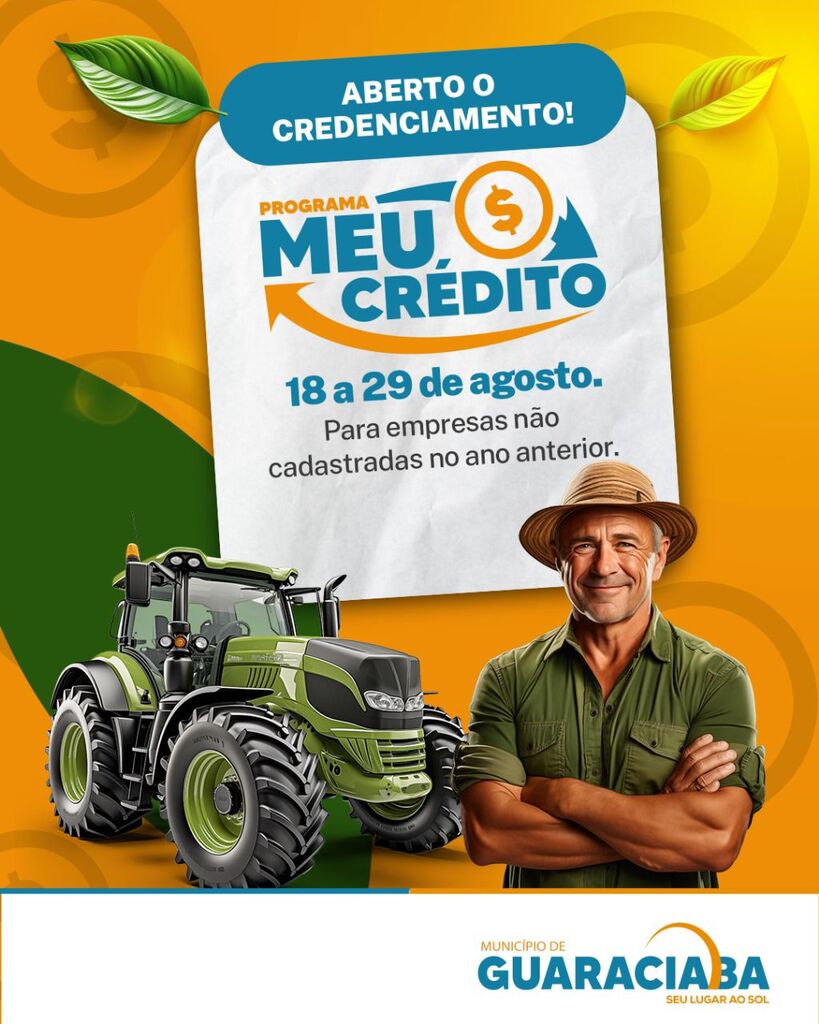 Credenciamento para participar do Programa Meu Crédito encerra sexta