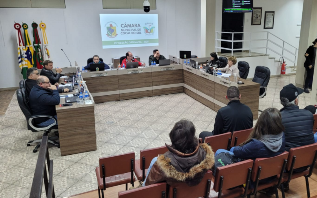 Câmara de Cocal do Sul realiza 29ª Sessão Ordinária