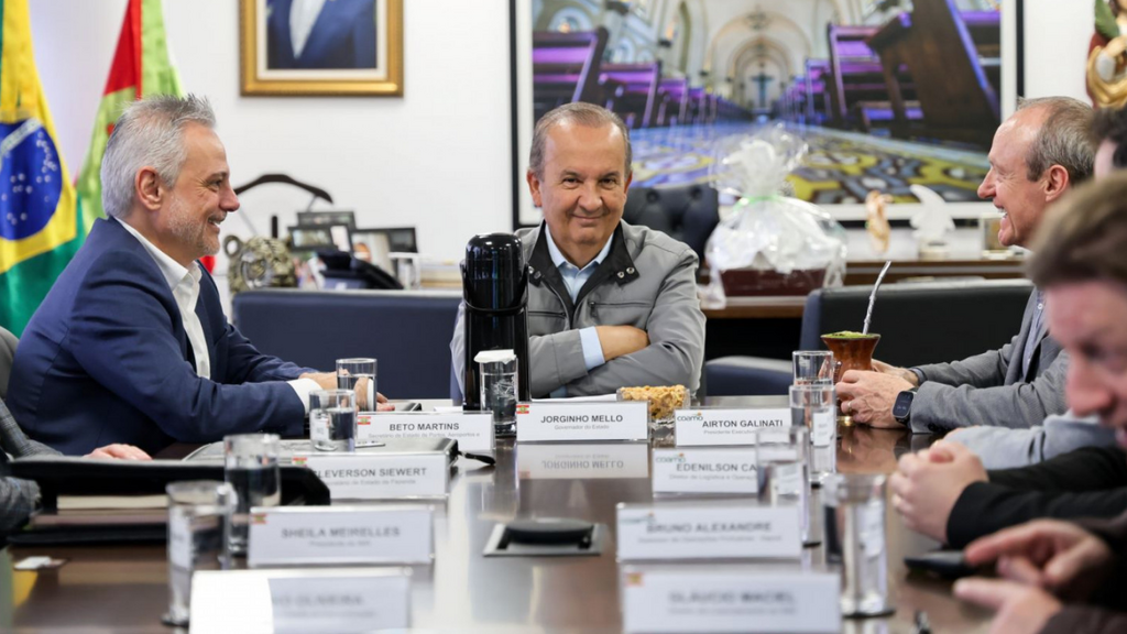 Em reunião com governador Jorginho Mello, Coamo anuncia o oitavo porto de Santa Catarina