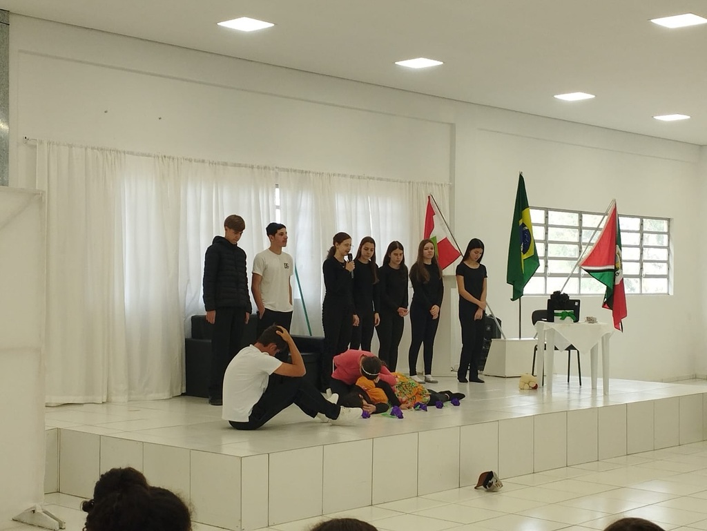 Ação abordou o tema Agosto Lilás nas escolas de Abdon Batista