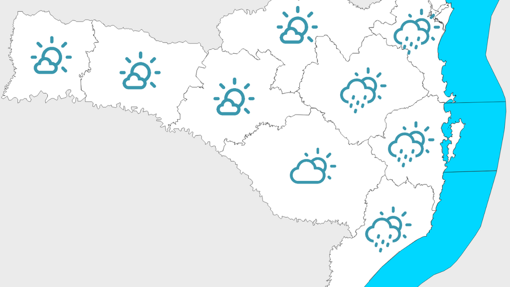 Imbituba e região devem ter fim de semana com céu nublado e chance de chuva fraca