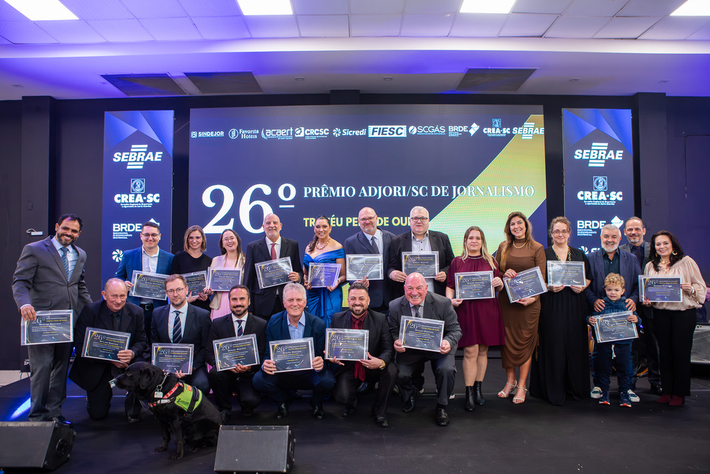 26ª edição do Prêmio de Jornalismo revela vencedores em solenidade prestigiada