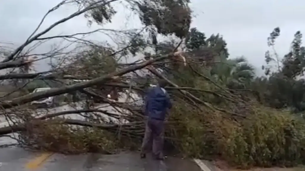 Provável tornado causa destruição no extremo Sul