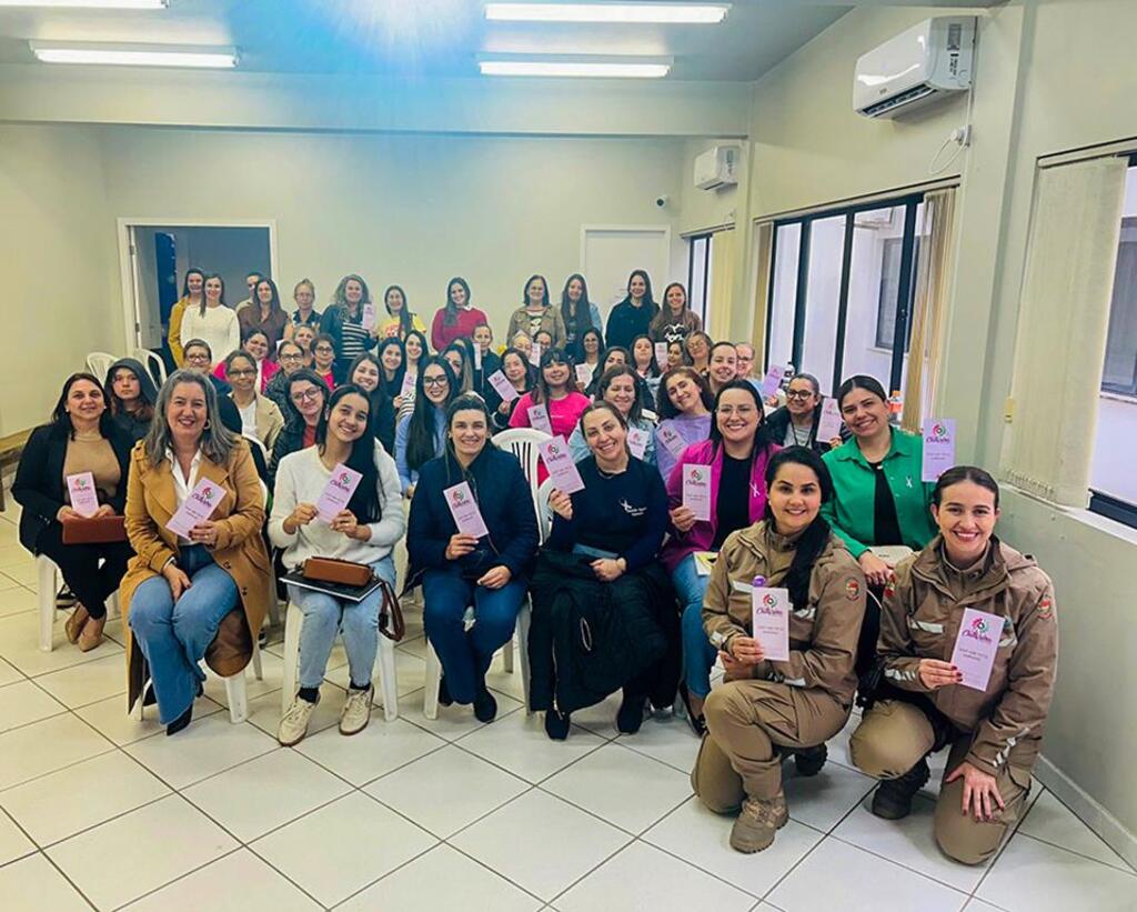 AÇÃO MARCA O AGOSTO LILÁS DE PROTEÇÃO À MULHER EM SANTA ROSA DO SUL