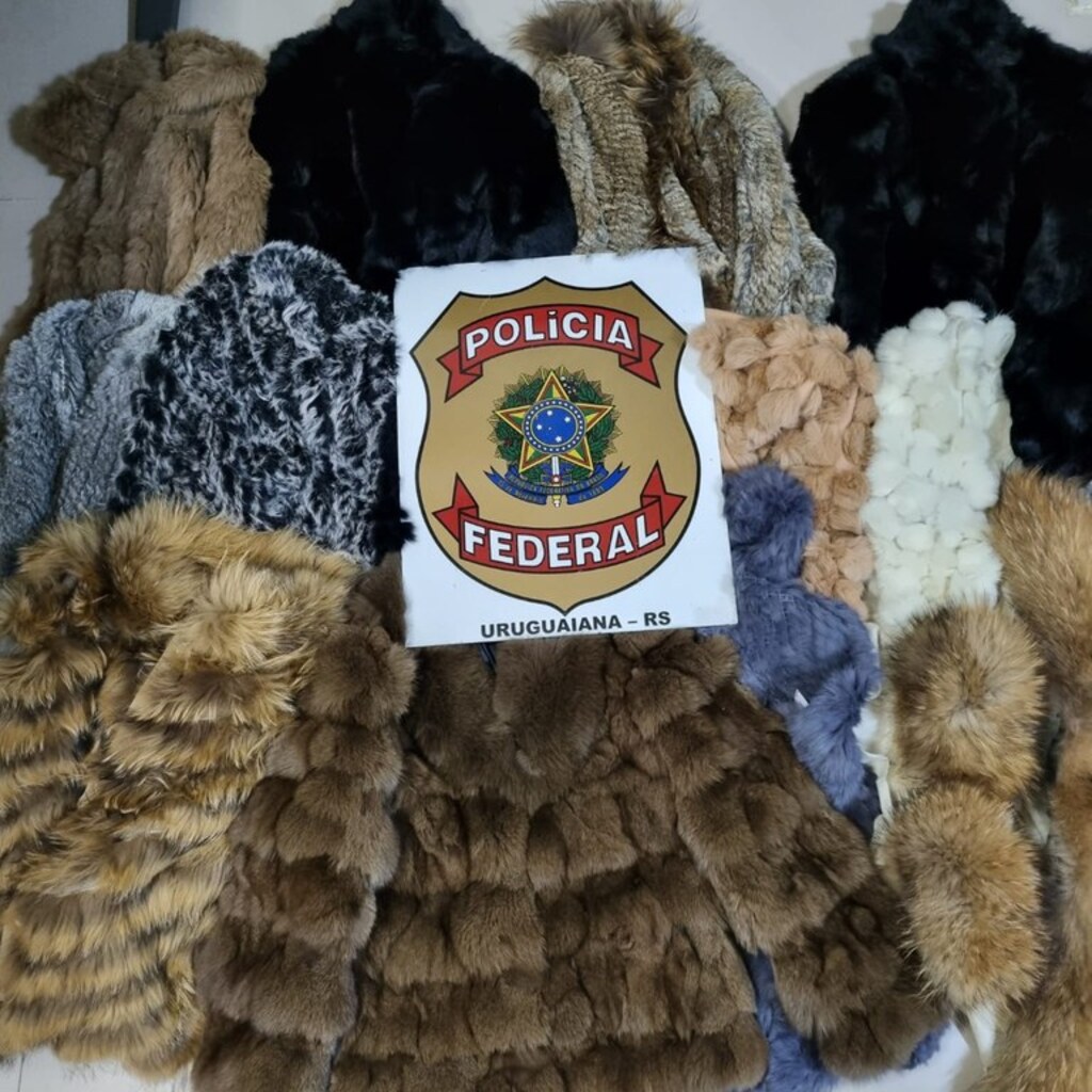 PF apreende casacos de pele de animais em operação