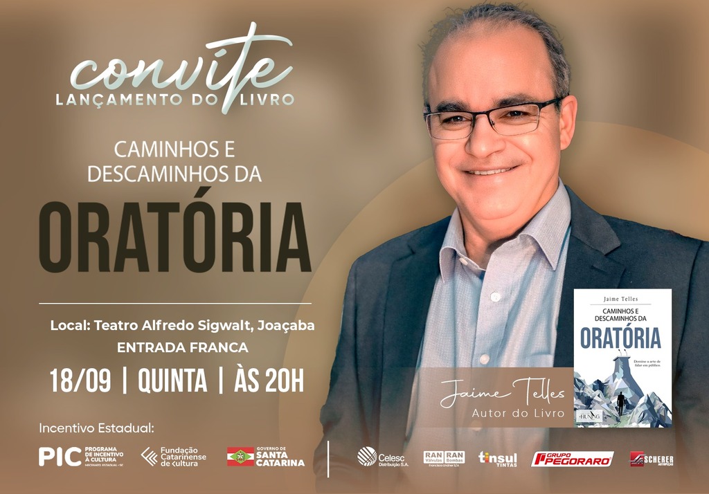 Convite lançamento do livro