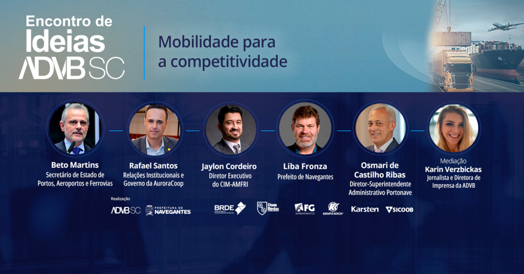 ADVB/SC realiza Encontro de Ideias em Navegantes para debater mobilidade e desenvolvimento estadual