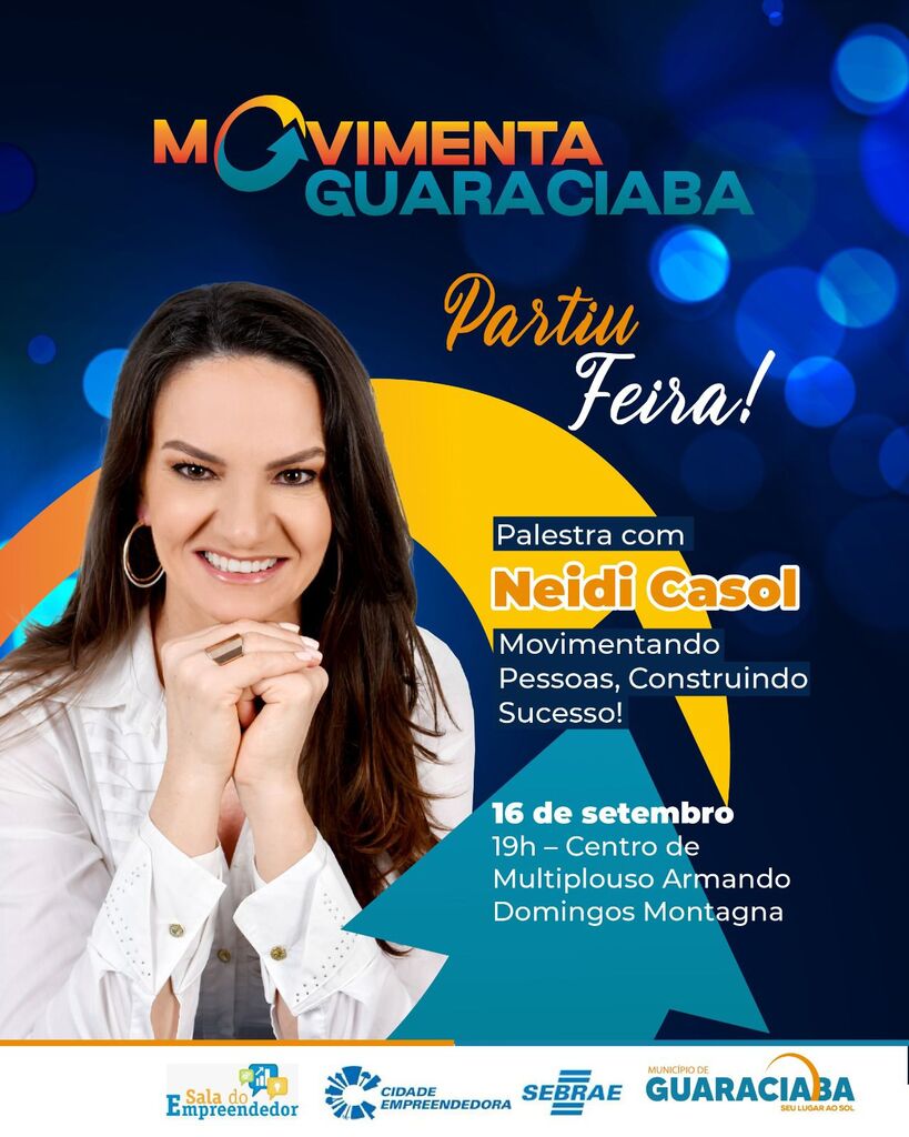 Expositores da Movimenta Guaraciaba terão palestra motivacional