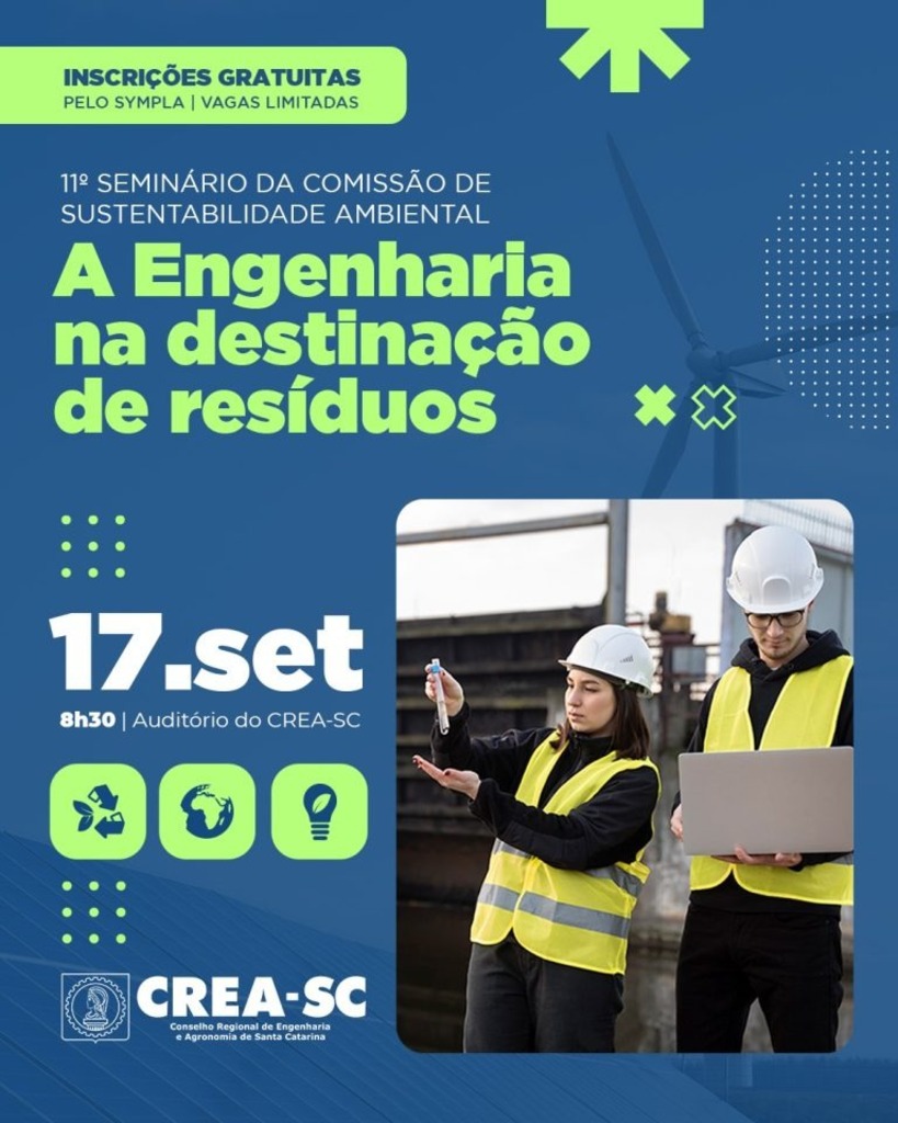11º Seminário de Sustentabilidade Ambiental destaca o papel da engenharia na destinação de resíduos