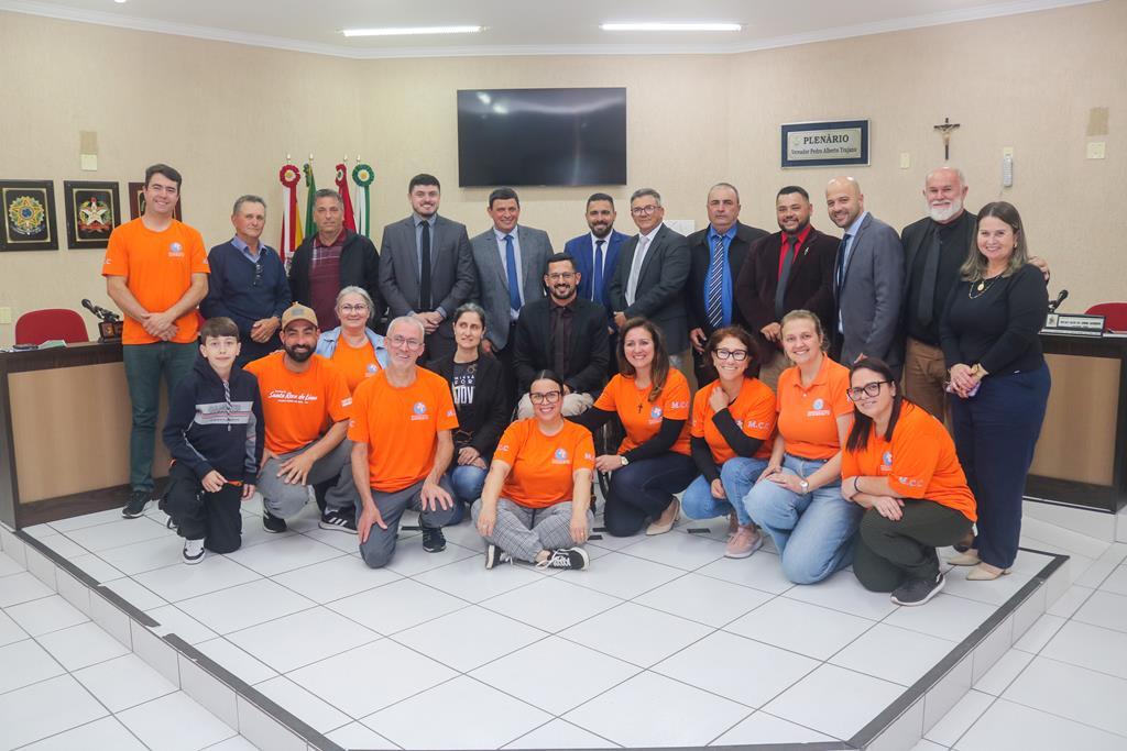 COORDENADORA DO MCC CONVIDA NA CÂMARA DE SANTA ROSA DO SUL PARA O “CRISTO ACAMPA CONTIGO”