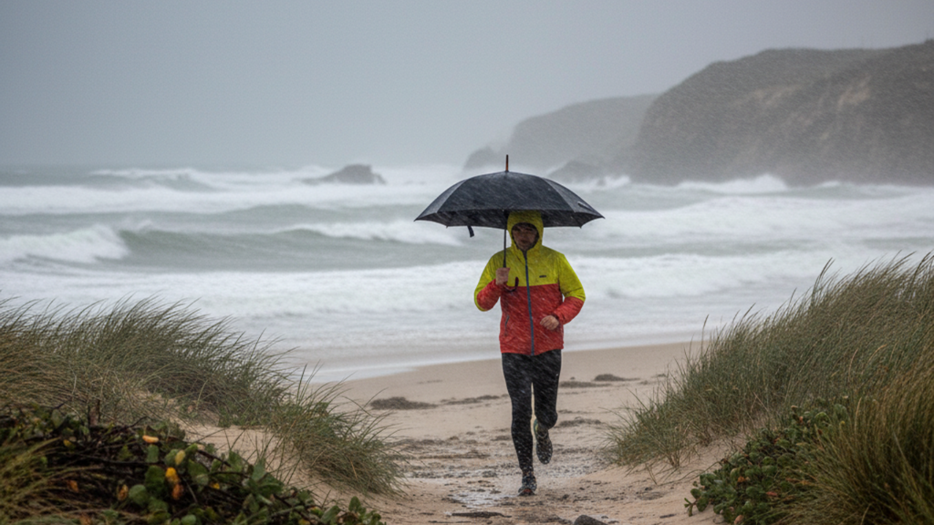 Litoral Sul enfrenta semana de frio intenso, geada e mar agitado