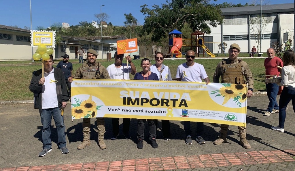 Setembro Amarelo: CAPS de Urussanga realiza ações de valorização da vida