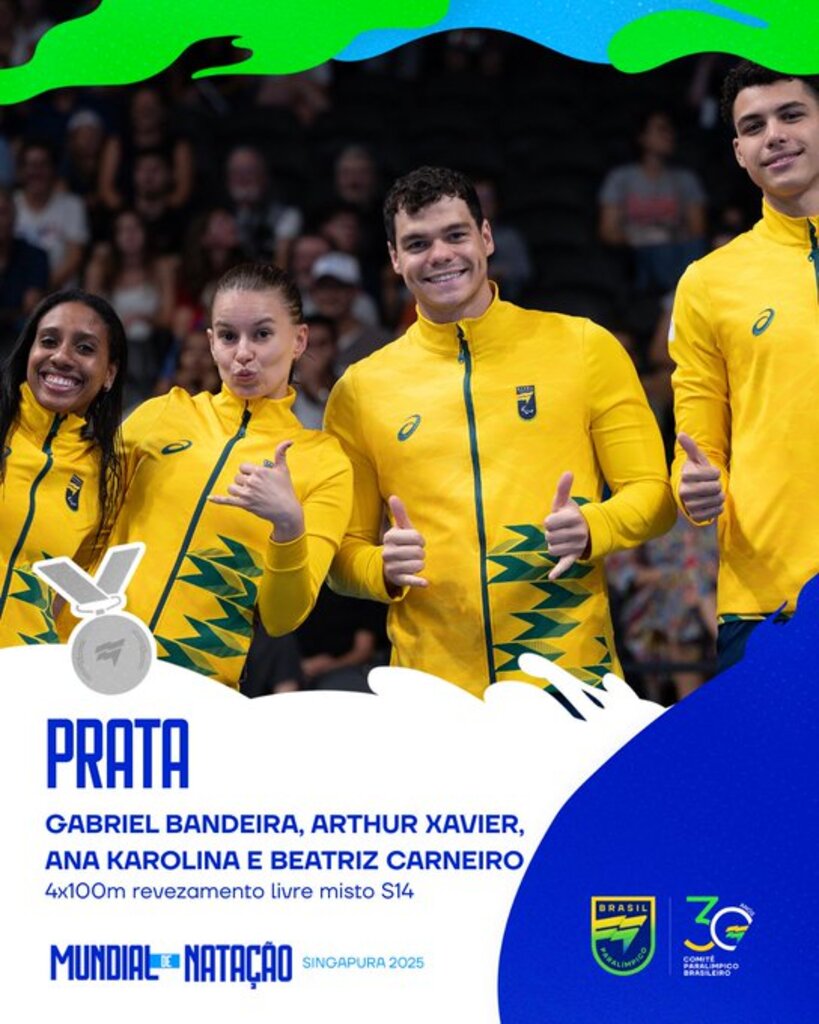Com direito a recorde mundial, Brasil brilha no Mundial de natação