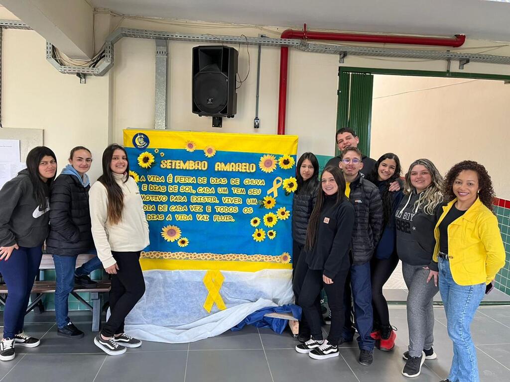 Escolas estaduais de SC desenvolvem atividades de conscientização para alunos e professores durante Setembro Amarelo