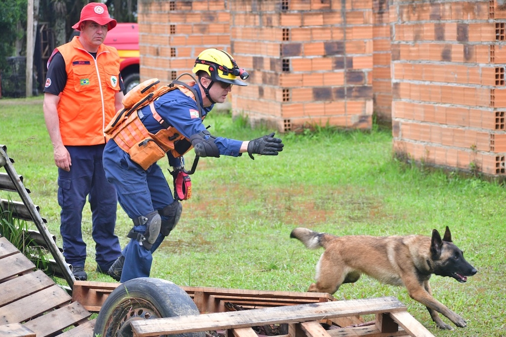 Binômios de seis estados participam de certificação de busca e salvamento em SC