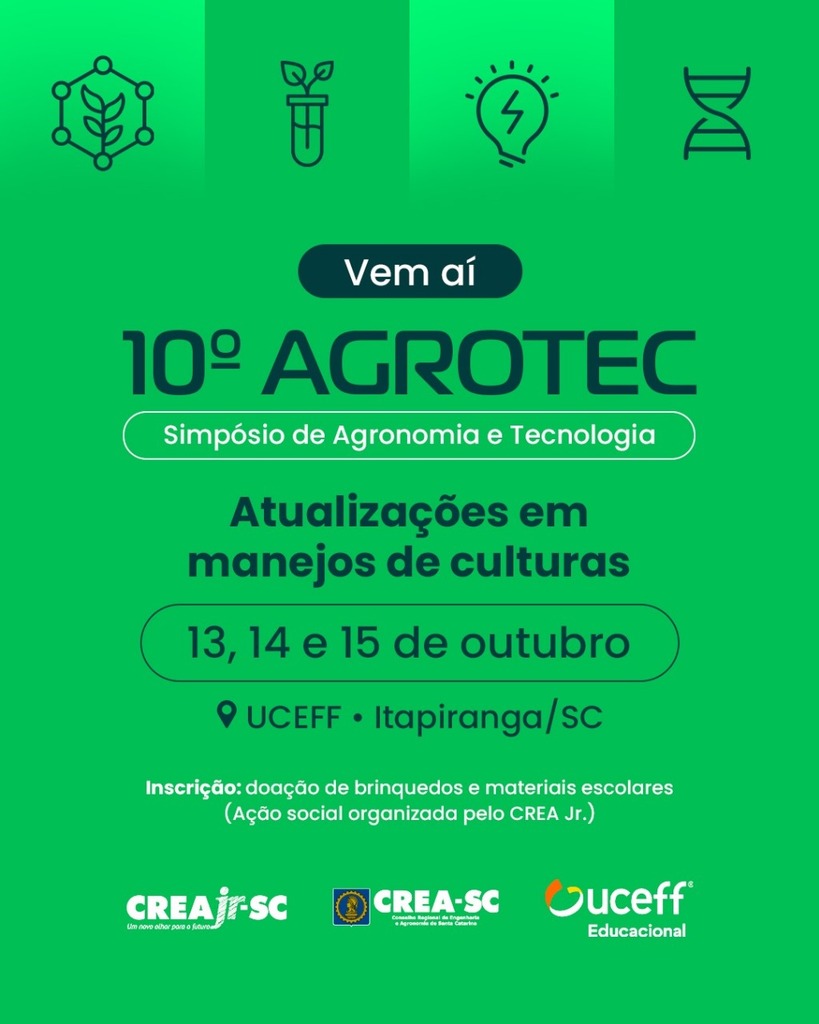 10º AGROTEC é promovido pelo curso de Agronomia da UCEFF Itapiranga