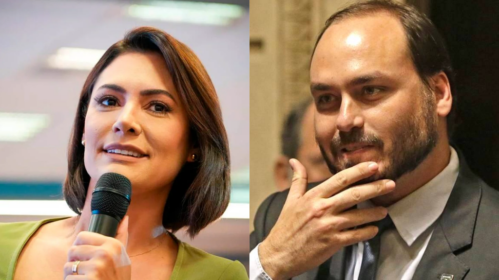 Carlos e Michelle Bolsonaro travam disputa por influência política em Santa Catarina