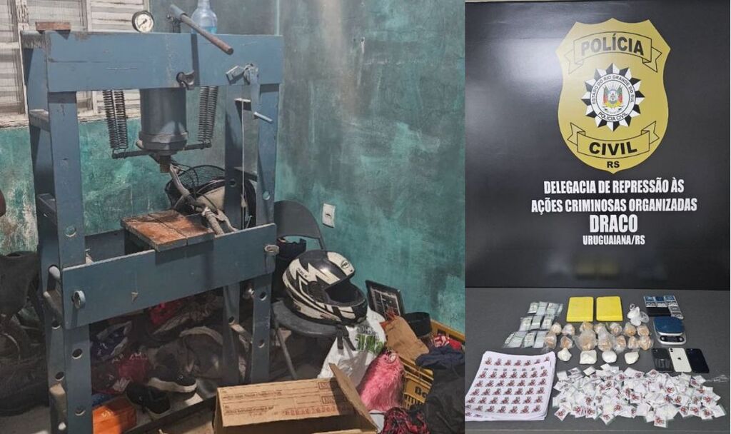 Polícia Civil desarticula laboratório de drogas em Uruguaiana
