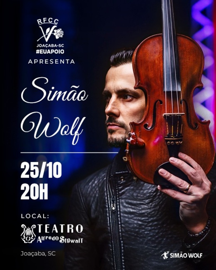 SIMÃO WOLF FARÁ SHOW BENEFICENTE EM JOAÇABA​
